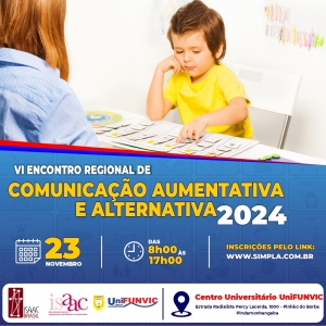 VI Encontro Regional de Comunicação Aumentativa e Alternativa em Pindamonhangaba.