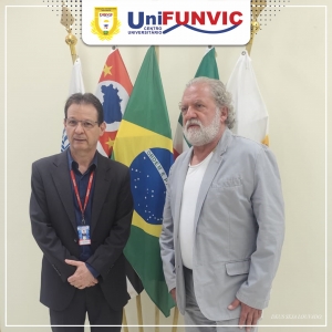 Prefeito de Ilhabela, Toninho Colucci, visita o UniFUNVIC