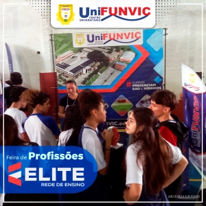 UniFUNIC participa da 1ª Feira de Profissões do Colégio Elite em Taubaté
