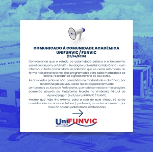 Comunicado à Comunidade Acadêmica