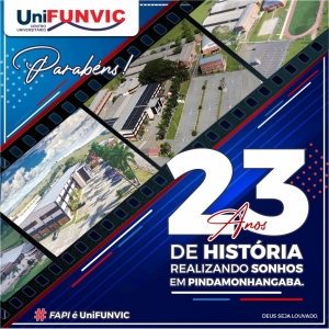 UniFUNVIC celebra 23 anos de história, inovação e compromisso com a educação