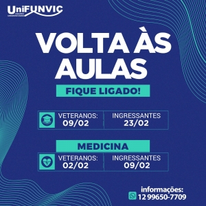 VOLTA ÀS AULAS UniFUNVIC 2026